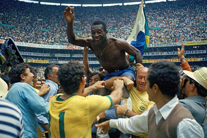 Brazil players Pelé