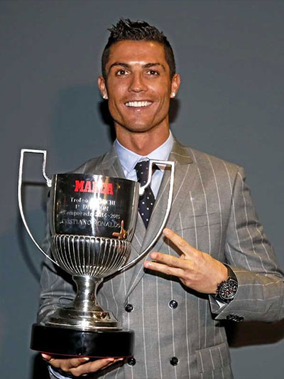 Cristiano Ronaldo (Pichichi Trophy 2011, 2014, 2015 Winner)