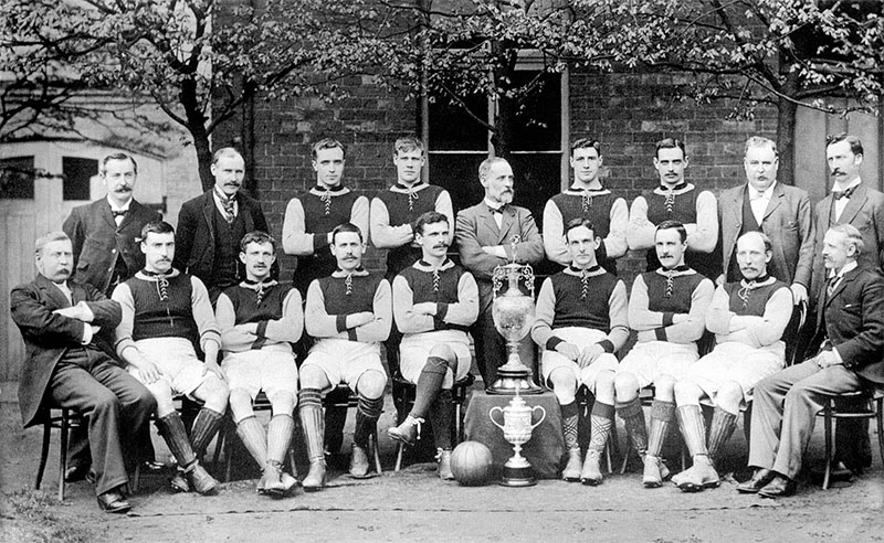 The Aston Villa team in 1897.