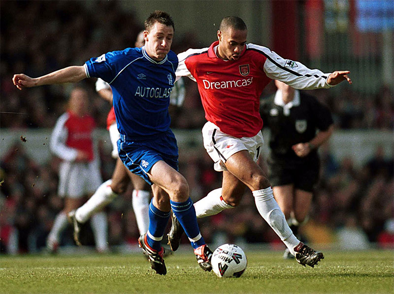 Centre-back John Terry (left)