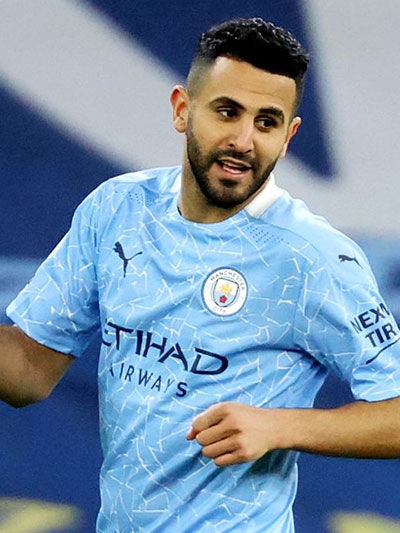 Algerian international Riyad Mahrez has often been deployed as a winger throughout his career.