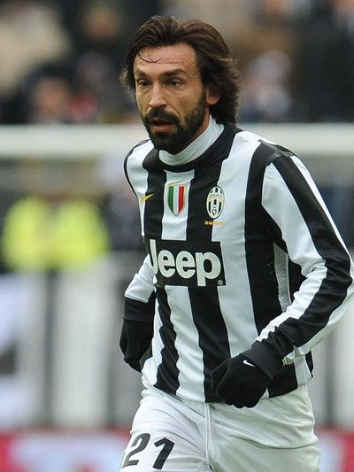 Italian deep-lying playmaker Andrea Pirlo