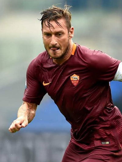 Italian offensive playmaker Francesco Totti