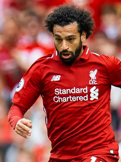 An inverted winger, Mohamed Salah plays on the right wing.