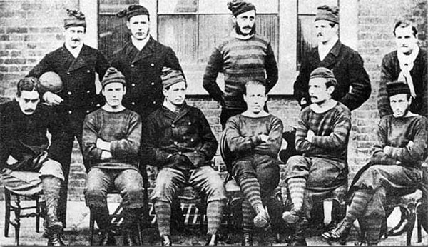 The Royal Engineers team who reached the first FA Cup final in 1872