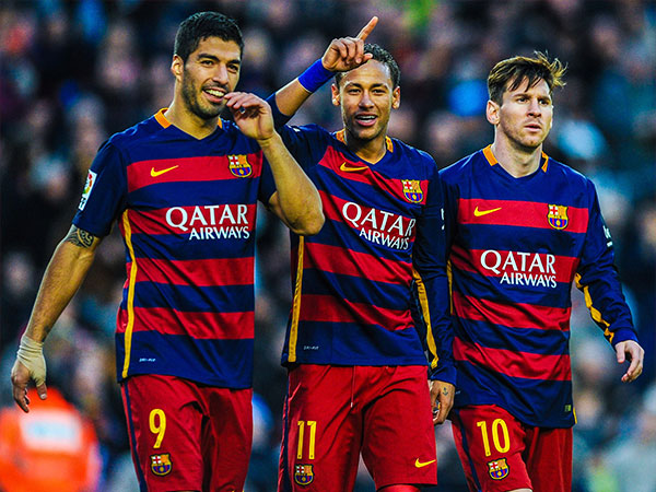 Messi, Neymar, and Suarez nicknamed 'MSN'