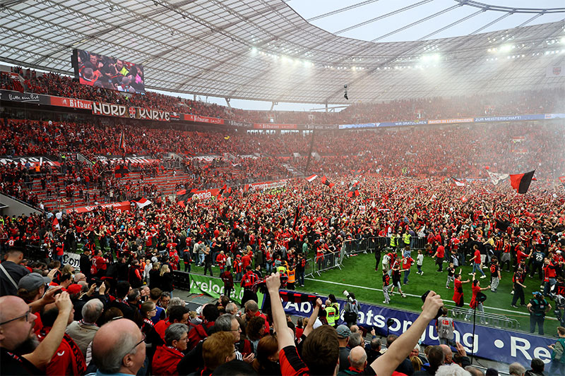 The Bundesliga has the highest average attendance of any football league in the world.
